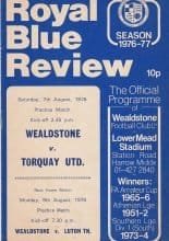 Wealdstone v Luton Town  09-Aug-1976