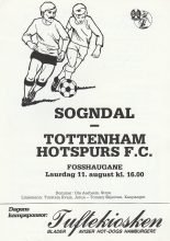 Sogndal v Tottenham Hotspur  11-Aug-1990