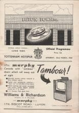 Luton Town v Tottenham Hotspur 22-Mar-1958