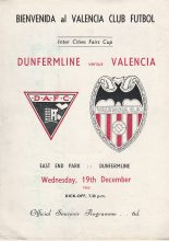 Dunfermline Athletic v Valencia  19-Dec-1962