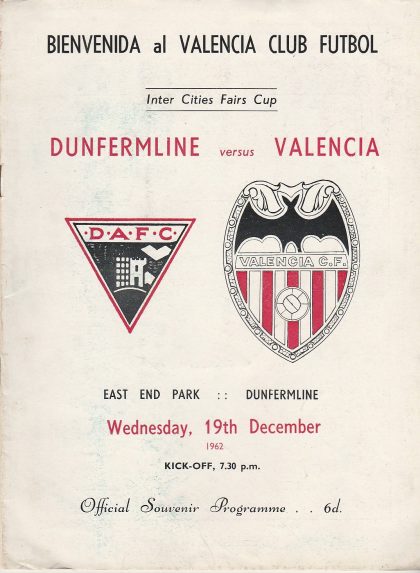 Dunfermline Athletic v Valencia  19-Dec-1962