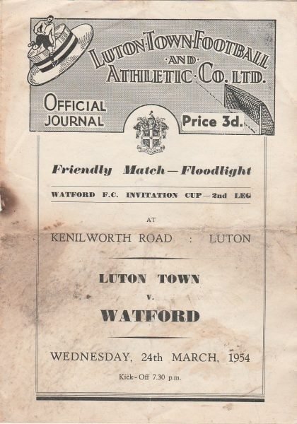 Luton Town v Watford  24-Mar-1954