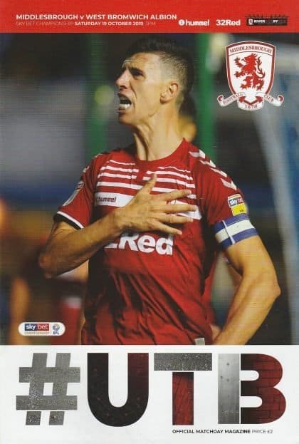 Middlesbrough v West Bromwich Albion   19-Oct-2019