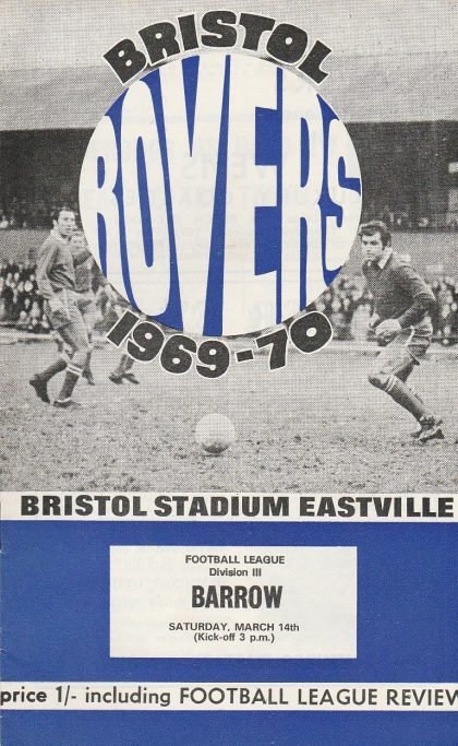 Bristol Rovers v Barrow 14-Mar-1970