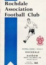 Rochdale v Barrow 25-Mar-1966