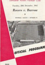 Doncaster Rovers v Barrow 28-Dec-1965