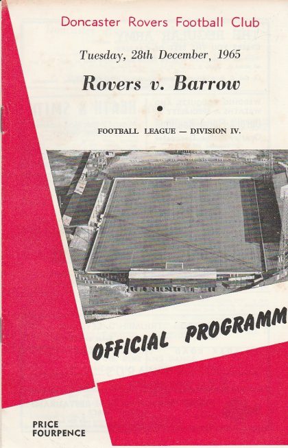 Doncaster Rovers v Barrow 28-Dec-1965