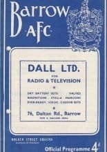 Barrow v Gillingham 17-Nov-1962