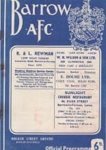 Barrow v Hartlepools United 26-Sep-1966