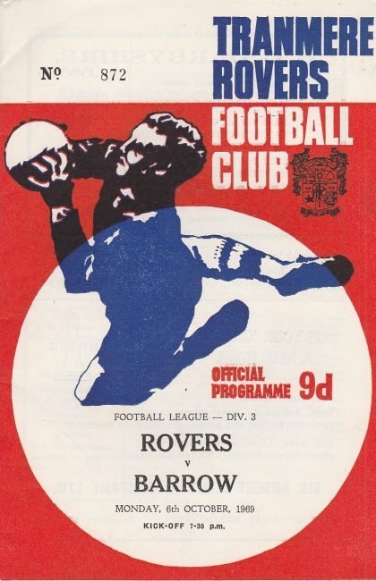 Tranmere Rovers v Barrow 06-Oct-1969