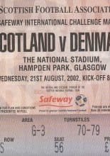 Scotland v Denmark 21-Aug-2002