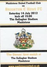 Maidstone United v Brighton & Hove Albion  14-Jul-2012