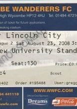 Wycombe Wanderers v Lincoln City 23-Aug-2008