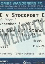Wycombe Wanderers v Stockport County 05-Dec-2009