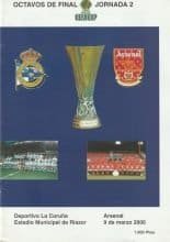 Deportivo La Coruna v Arsenal 09-Mar-2000