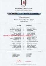 Fulham Reserves v Liverpool Reserves   20-Dec-2011