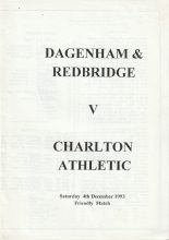 Charlton Athletic v Dagenham and Redbridge 04-Dec-1993