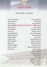 Crewe Alexandra Youth v Arsenal Youth 2004-05