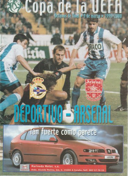 Deportivo La Coruna v Arsenal 09-Mar-2000