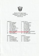 Arsenal u21 v Aston Villa u21   21-Dec-2015