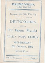Drumcondra v Bayern Munich  12-Dec-1962