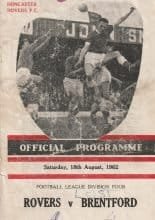 Doncaster Rovers v Brentford 18-Aug-1962