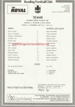 Reading Youth v Brighton and Hove Albion Youth 21-Sep-1987