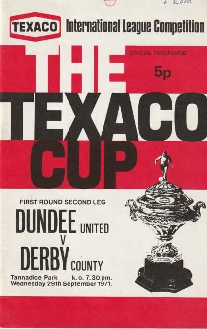 Dundee United v Derby County   29-Sep-1971