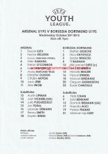 Arsenal u19 v Borussia Dortmund u19   23-Oct-2013