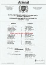 Arsenal Reserves v Everton Reserves  02-May-2012