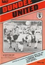 Dundee United v Forfar Athletic   14-Mar-1987