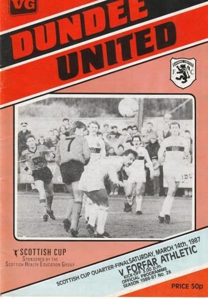 Dundee United v Forfar Athletic   14-Mar-1987