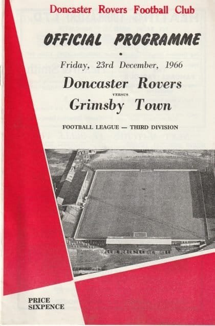 Doncaster Rovers v Grimsby Town 23-Dec-1966