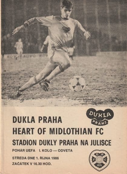 Dukla Prague v Heart of Midlothian   01-Oct-1986