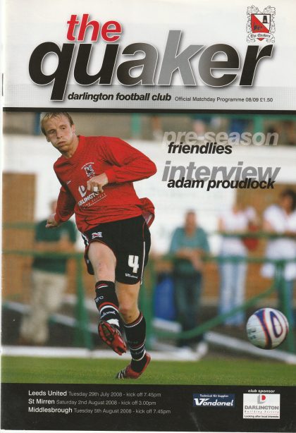 Darlington v Leeds United 29-Jul-2008