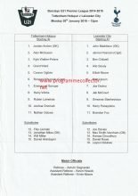 Tottenham Hotspur u21 v Leicester City u21   26-Jan-2015