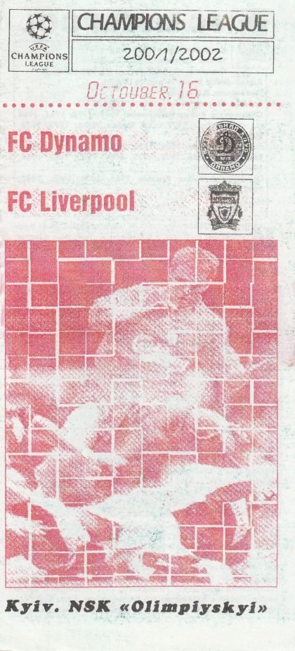 Dynamo Kiev v Liverpool 16-Oct-2001