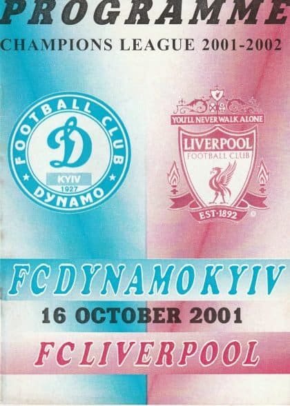 Dynamo Kiev v Liverpool 16-Oct-2001
