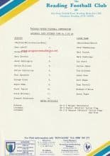 Reading Reserves v Luton Town Reserves  29-Oct-1988