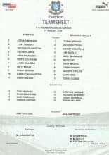 Everton Reserves v Manchester City Reserves  21-Aug-2000