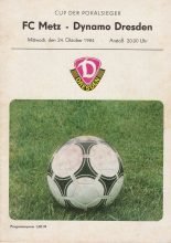 Dynamo Dresden v FC Metz   24-Oct-1984