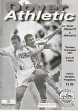 Dover Athletic v Millwall   02-Aug-2001