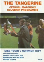 Diss Town v Norwich City 16-Jul-2003