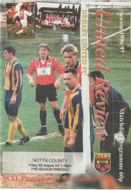 Denaby United v Notts County  09-Aug-1995