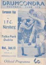 Drumcondra vs 1FC Nurnberg   13-Sep-1961
