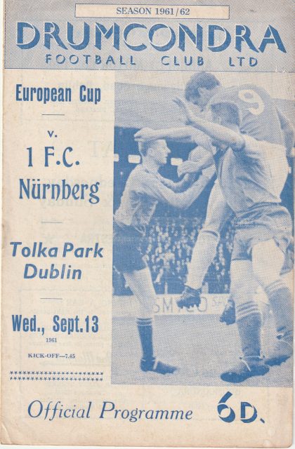 Drumcondra vs 1FC Nurnberg   13-Sep-1961