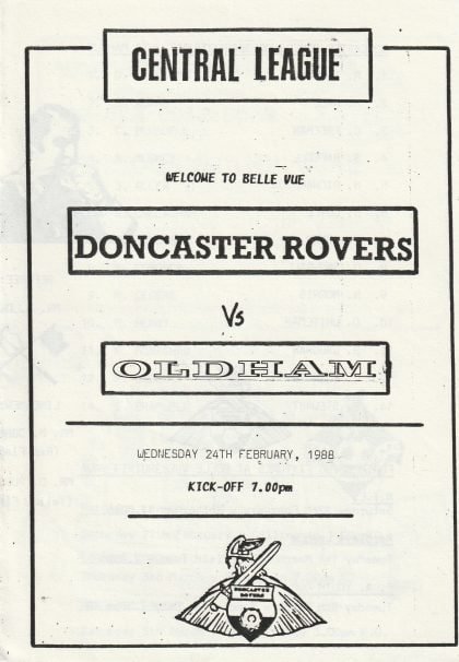 Doncaster Rovers Reserves v Oldham Athletic Reserves  24-Feb-1988