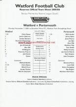 Watford Reserves v Portsmouth Reserves  07-Nov-2015