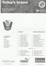 Reading u21 v Queens Park Rangers u21  2013-14