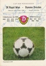 Dynamo Dresden v Rapid Vienna  03-Mar-1985